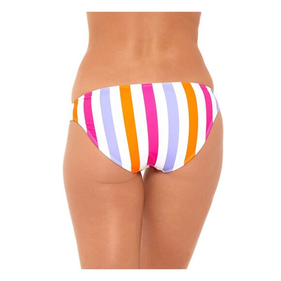 SALT + COVE Women's Multi Color Colorblocked Stripe Bikini Swimsuit Bottom L - Picture 3 of 4